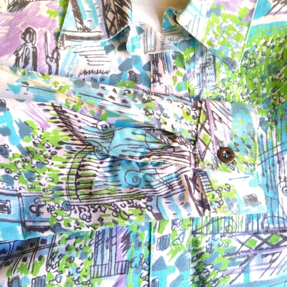 FRENCH POSTCARDS WOMEN'S/MISSES/TEENS SIZE X-LARGE LIGHT COTTON SHACKET MC - Picture 5 of 9